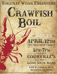 crawfish boil invitations free printable google search crawfish