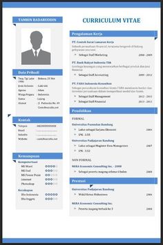 cv template bahasa indonesia creative cv template cv download cv template word bahasa indonesia
