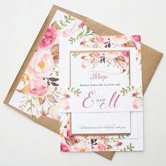 The prettiest rustic wedding invitations.