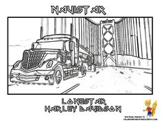 These Are Your Cool Truck Coloring Pages Of 18 Wheeler
