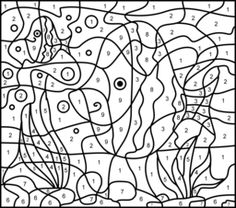 Printable Difficult Color By Number Pages