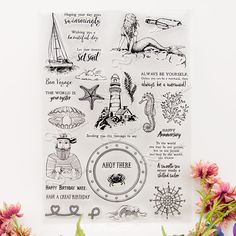 FKY Fee Tampon Transparent en Silicone Transparent DIY Scrapbooking Embossing Fleur D/écoration Papier Carte Cadeau pour Les Enfants ami Gift