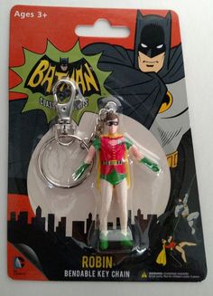 BATMOBILE DC Batman 1966 Classic TV Series 3/" inch 3D Key Chain Figure 2014