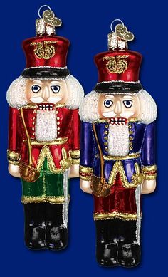 Old World Christmas Nutcracker General Glass Blown Ornament