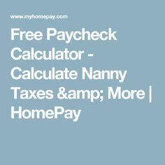 paycheck estimator calculator