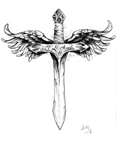 St. Michael Sword | Tattoo Art by Eric Adkins Cross Tattoo Designs, Design Tattoo, Tattoo Sleeve Designs, Tattoo Designs Men, St. Michael Tattoo, Archangel Michael Tattoo, Tribal Arm Tattoos