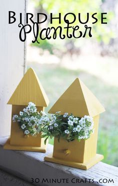 Simple To Make Birdhouse Planter Simple To Make Birdhouse Planter