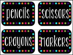 free classroom decor labels