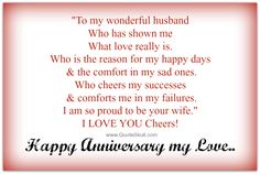 Happy Anniversary Quotes For Husband From Wife Happy Anniversary Quotes For Husband From Wife