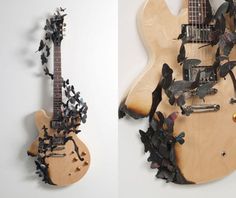 Annie Has An Old Worn Out Guitar She Wants To Paint And Use For Decor Annie Has An Old Worn Out Guitar She Wants To Paint And Use For Decor