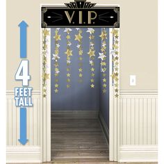 5 feet Oscars Grammy HOLLYWOOD VIP STAGE DOOR 30/"x 60/" door//wall Panel Birthday