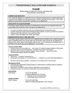 skills resume example