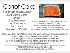 Carrot Cake Made With Scan Bran For Slimming World Carrot Cake Made With Scan Bran For Slimming World