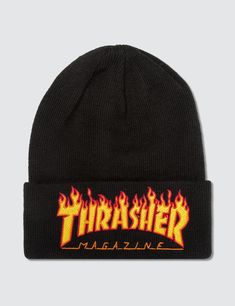 Thrasher Skate /& Destroy Embroidered Beanie Red