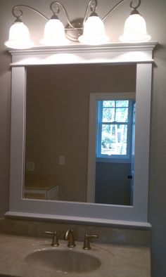 Mission Style Bathroom Mirror I Custom Made From Salvaged Flooring Craftsman Style Framed Mirror By Redclaywoodworks On Etsy 249 00