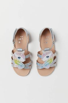 GYMBOREE Unicorn Garden Pink Gummy Sandals Shoes Toddler Sz 3 4 5 6 8 9 10 NEW