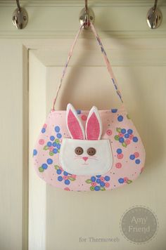 the bunny face bag free sewing tutorial pinterest bunny face