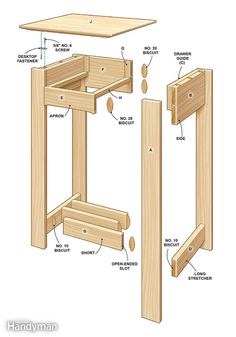 135 Best End Table Plans Images Furniture Wooden Figure A Is An Exploded Diagram Of The End Table Plans Simple Rennie Mackintosh