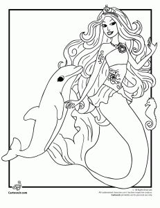 Mermaid Coloring Page 30