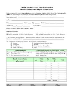 79 best reunion registration images on pinterest family meeting