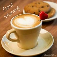 good morning coffee red