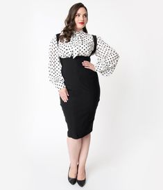 SNAKE Women PLUS SIZE Vintage Stretch High Waist PENCIL Bodycon SKIRTS 1X 2X 3X
