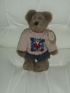 Boyds Bears Plush LILLIAN K BEARSLEY Fabric Jointed Bean Filled 91743 new