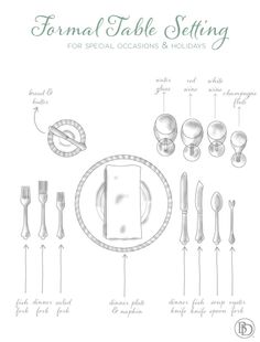 proper way to set a table | Tasty Treats | Pinterest | Table ... proper way to set a table | Tasty Treats | Pinterest | Table ...