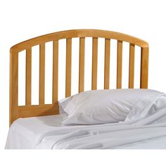 Queen Mantua Mfg Rake Style Wood Headboard in Golden Oak Finish Full Co
