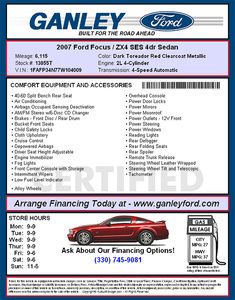 Image Result For Free Used Car Window Sticker Template Dads More Information