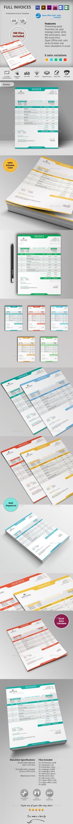 Clean Customisable Invoice Template Template, Print templates - product invoice template Clean Customisable Invoice Template Template, Print templates - product invoice template
