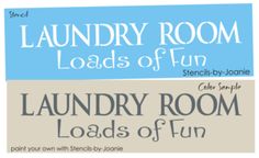 Joanie Stencil Laundry Country Room Wash Fold Chore Day Prim Craft Signs U Paint