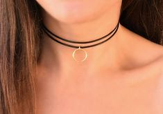 BDSM discreet collar gift for submissive Silver plated necklace ring of O pendant BDSM O ring choker O ring necklace day collar