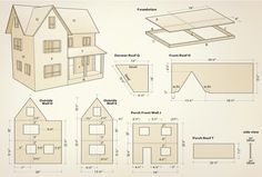 Free Doll House Design Plans Wooden Doll House Plan Double
