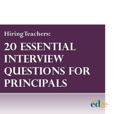 assistant principal interview questions