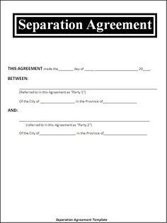 divorce contract