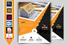 construction flyer template vol 10 flyer template flyer size and contractor flyer design