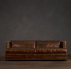 Restoration Hardware Kensington Leather Sofa In Vintage Cigar This Is A Leather Sofa From Restoration Hardware That I Love If Anyone Has Ever