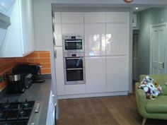 Kitchen Storage With Bosch Microwave Double Oven And Integrated Kitchen Back With Integrated Microwave Double Oven Fridge And Freezer