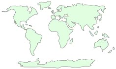 world map vector template