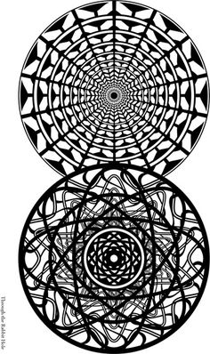 Through The Rabbit Hole Adult Coloring Page