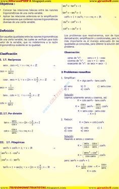 Las Mejores 10 Ideas De Identidades Trigonometricas Identidades Trigonometricas Identidad Ejercicios Resueltos