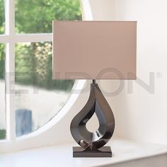 floor lamp Taupe Silk Table Lamp VERDONE
