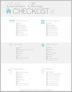 printable moving checklist