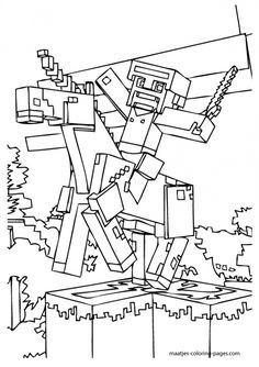 minecraft coloring sheet to print online