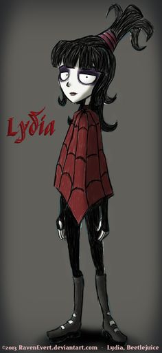 EL GATO GOMEZ RETRO GOTH GIRL GOTHIC BEETELJUICE LYDIA DEETZ THE CURE CREEPY