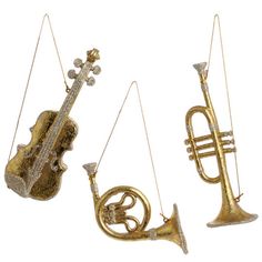 RAZ Festive Forever Musical Instrument Ornament Set Tabletop Christmas Tree Trees Ornaments RAZ Festive Forever Musical Instrument Ornament Set Tabletop Christmas Tree Trees Ornaments