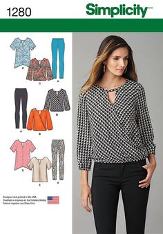 Motifs de coupe BURDA 6615 Tunique Chemisier Haut Femmes Taille 44-56