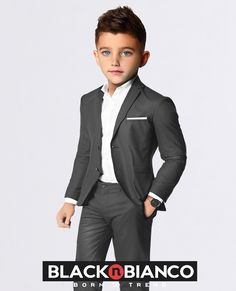 Toddler Ivory /& Black Dinner Jacket Kids Tuxedo with Black Pants Ring Bearer Suit Lito Childrens Wear Boys Tuxedo