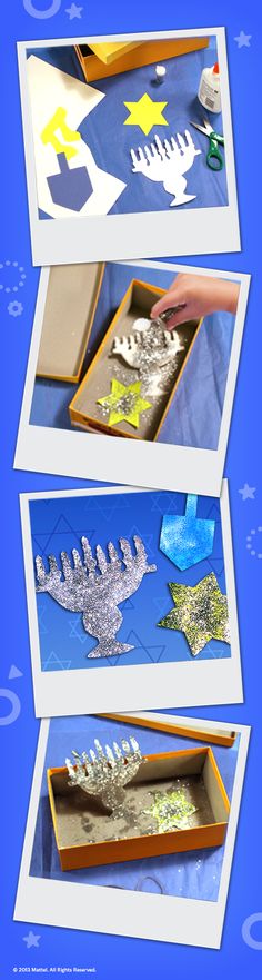Du Hanoukka créer votre propre Menorah plus Coloration Craft-Hanoukka Enfants Cadeau